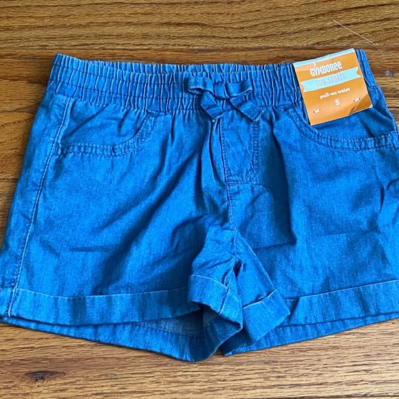 Gymboree ❤️ Unisex Kid's Blue 100% Cotton Shorts Size 5 ( NWT ) - Picture 1 of 4